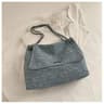 Large Capacity Denim Crossbody Bag For Women With Adjustable Shoulder Strap 2