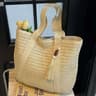 Straw Woven Shoulder Bag For Women With Tassel Summer Beach Handbag 0