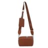 Mini PU Leather Crossbody Bag With Zipper Closure And Adjustable Strap 1