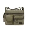 WaterResistant Canvas Crossbody Satchel Bag With Adjustable Shoulder Strap 1