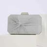 Women Pleated Evening Clutch Bag In Champagne With Wrinkled Fabric Finish 2