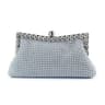 Gold Beaded Evening Clutch Purse With Vintage Style And SilverTone Accents 2