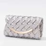 Womens Satin Evening Clutch Bag With Criss Cross Design For Weddings And Parties 3