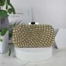 Women Silver Crystal Evening Clutch Bag For Weddings And Formal Events 0