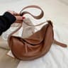 Women Soft PU Leather Hobo Shoulder Bag With Large Capacity 2