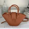Vintage Shell Handbag For Women PU Leather Top Handle Shoulder Bag 2