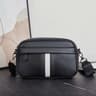 Mens Waterproof PU Crossbody Shoulder Bag With Adjustable Strap And Zipper Closure 0