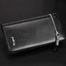 Mens Long PU Leather Wallet With Double Zipper And Phone Pocket 2