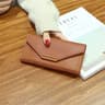 Women Long PU Leather Wallet With Buckle Clasp And Clutch Design 3