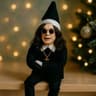 Christmas Elf Resin Figurine With Classic Sitting Pose For Holiday Tabletop Decor 0