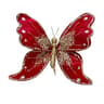 Christmas Glitter Butterfly Ornament With Metal Clip For Tree And Wreath Decor 1