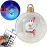 Giant Inflatable Christmas Ball With LED Light For Outdoor Holiday Decor 1