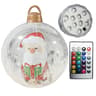 Giant Inflatable Christmas Ball With LED Light For Outdoor Holiday Decor 2