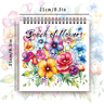 Women's Adult Coloring Book, Spiral Binding, Creative Drawing Book, Ideal Birthday Gift and Holiday Party Gift