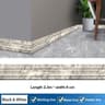 906 Inches XPE Foam 3D Skirting Board Trim 8cm  Waterproof SelfAdhesive Wall Sticker Baseboard Wais 6