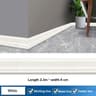 906 Inches XPE Foam 3D Skirting Board Trim 8cm  Waterproof SelfAdhesive Wall Sticker Baseboard Wais 12