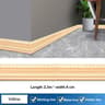 906 Inches XPE Foam 3D Skirting Board Trim 8cm  Waterproof SelfAdhesive Wall Sticker Baseboard Wais 13