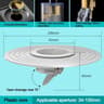 Universal Shower Floor Drain Backflow Preventer Plug With AntiOdor Filter Fast Drainage Insert For  8