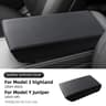 Tesla Model 3Y Armrest Box Pad Cover  Soft TPE Leather Center Console Lid Protector Cushion Comfort 6