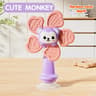 Baby Suction Cup Windmill Spinner Toy 6M  Manual Rotating Bear Sensory Toy Bath  High Chair Motor S 8