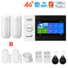 PGST PG107 4G WiFi Home Security Alarm System  43 In Touch Screen Wireless Burglar Alarm Works With 17