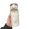 Transparent PC Plastic Sports Water Bottle With PopUp Bounce Straw Leakproof OneClick Lid DropResis 6