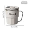 WORTHBUY 304 Stainless Steel Insulated Coffee Mug With Lid  Handle  Double Wall Reusable Travel Cup 10