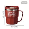WORTHBUY 304 Stainless Steel Insulated Coffee Mug With Lid  Handle  Double Wall Reusable Travel Cup 12