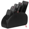 LMETJMA PU Leather Remote Control Holder  5 Compartment TV Remote Caddy  Desktop Organizer Tray 8