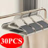 30pcs NonSlip Rotating Hook Clothes Hangers Set For Closet Organization 7