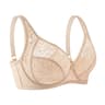 SheerSculpt Deep V Lace Underwire Bra  UltraThin Plus Size Unlined Lingerie BF Cups 11
