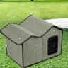 WeatherSafe Waterproof Outdoor Cat House  Removable  Washable Pet Shelter For Cats  Small Dogs 7