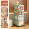 ClearGlide MultiTier Transparent Rolling Storage Cart  Acrylic Style Drawer Snack  Toy Organizer 7