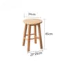 Nordic Solid Wood Bar Stool  Modern Minimalist Backless High Chair For Kitchen  Commercial Spaces 5