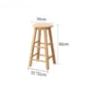 Nordic Solid Wood Bar Stool  Modern Minimalist Backless High Chair For Kitchen  Commercial Spaces 6