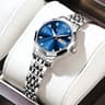 OLEVS Elegant Golden Womens Quartz Watch  Waterproof Stainless Steel Luxury Ladies Wristwatch 9