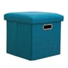 Folding Storage Ottoman Cube  Collapsible Footrest Stool With Padded Lid For Living Room  Dorm 7