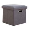Folding Storage Ottoman Cube  Collapsible Footrest Stool With Padded Lid For Living Room  Dorm 10