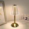 Modern Crystal LED Touch Desk Lamp  Rechargeable Gold Cordless Decorative Light 6