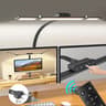 Double Head LED Desk Lamp With Clamp  Stepless Dimmable EyeCaring Monitor Reading Light 9