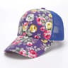 Womens Floral Print Trucker Hat  Adjustable Summer Streetwear Baseball Cap 12