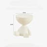 Modern Cream Round Side Table  Minimalist Sofa  Bedside Accent Coffee Table 8