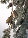 Vintage Hanging Cow Bells Christmas Ornaments  Rustic Antique Bell Tree Decorations 7