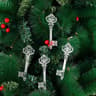 Transparent Acrylic Christmas Ornaments Set  Deer Snowflake  Tree Hanging Holiday Decor 8