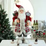 Standing Santa Claus Christmas Figurine  Festive Holiday Window  Table Decoration 0