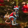 Cartoon Acrylic Christmas Tree Hanging Ornament  2D Flat Xmas Tree Pendant For Holiday Tree  Home D 9