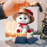Cartoon Acrylic Christmas Tree Hanging Ornament  2D Flat Xmas Tree Pendant For Holiday Tree  Home D 10