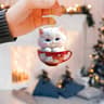 Cartoon Acrylic Christmas Tree Hanging Ornament  2D Flat Xmas Tree Pendant For Holiday Tree  Home D 11
