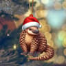Cartoon Acrylic Christmas Tree Hanging Ornament  2D Flat Xmas Tree Pendant For Holiday Tree  Home D 13