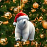 Cartoon Acrylic Christmas Tree Hanging Ornament  2D Flat Xmas Tree Pendant For Holiday Tree  Home D 14